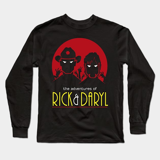 Adventures of Rick And DARYL Long Sleeve T-Shirt by absolemstudio